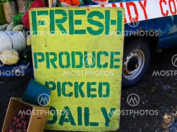 produce sign