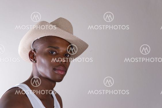 Macho handsome African man