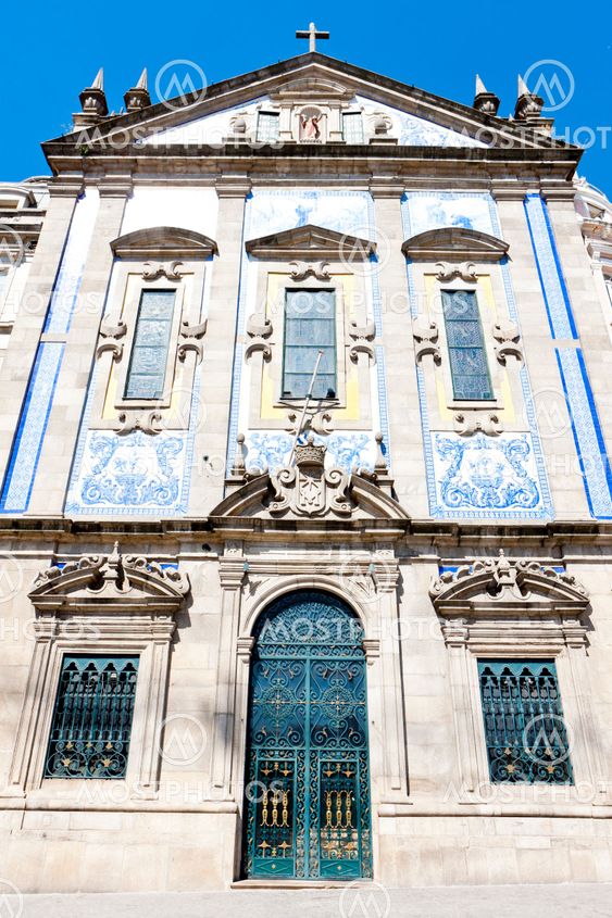 church with azulejos (tiles), Porto, Douro Province, Portugal