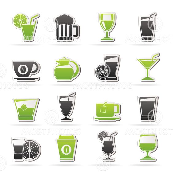 drinks and beverages icons