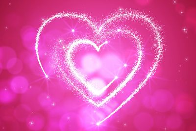 Festive Love Hearts Illustration