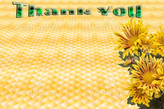 thank you ,decorative card with thanks,space for text entry
