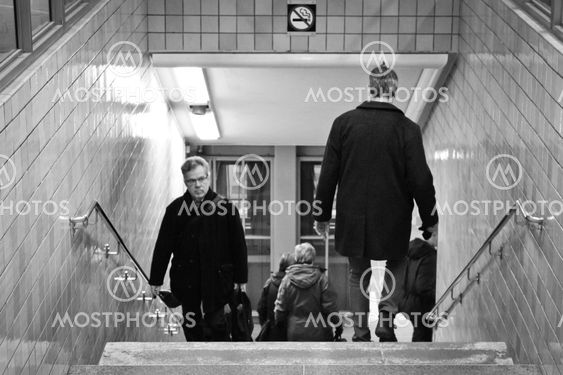 Gamle bydel underjordiske i trappen