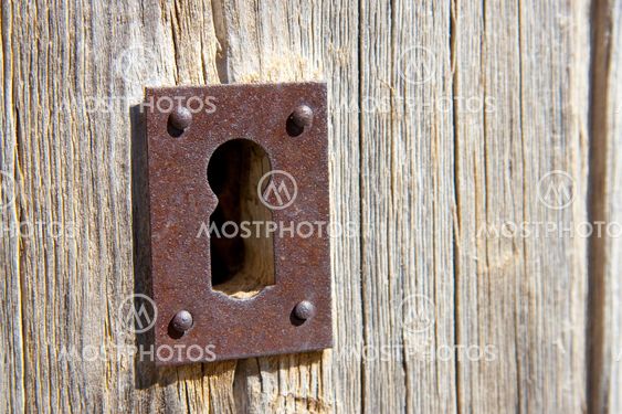 Ancient lock, Calatanazor, Soria, Spain