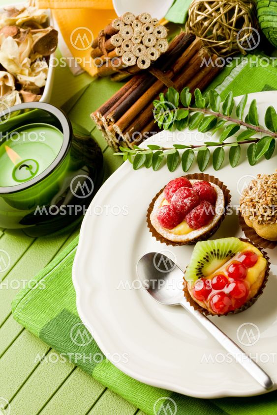 Bakverk med frukter