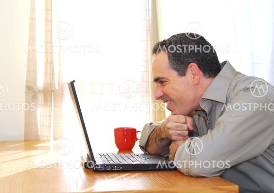 Man with laptop