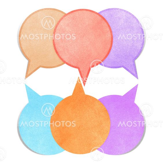Paper texture ,bubble talk tag on white background