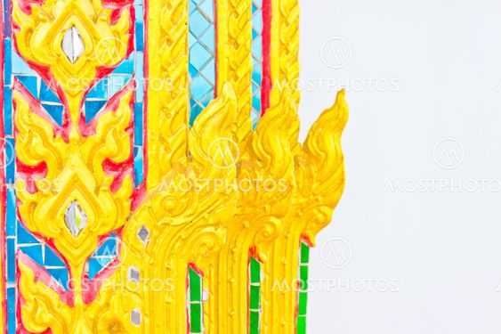 Thai art in temple