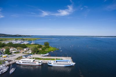 Vitte Hiddensee in Germany harbor island