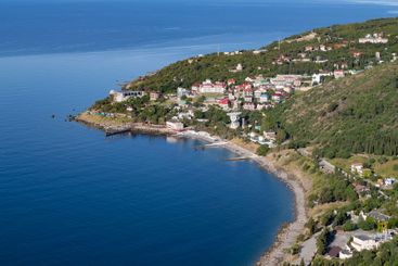 Black Sea coast on a sunny May day. Crimea