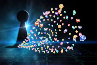 Composite image of colourful computer applications