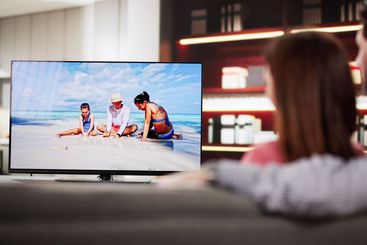 Couple Enjoying a Movie Together