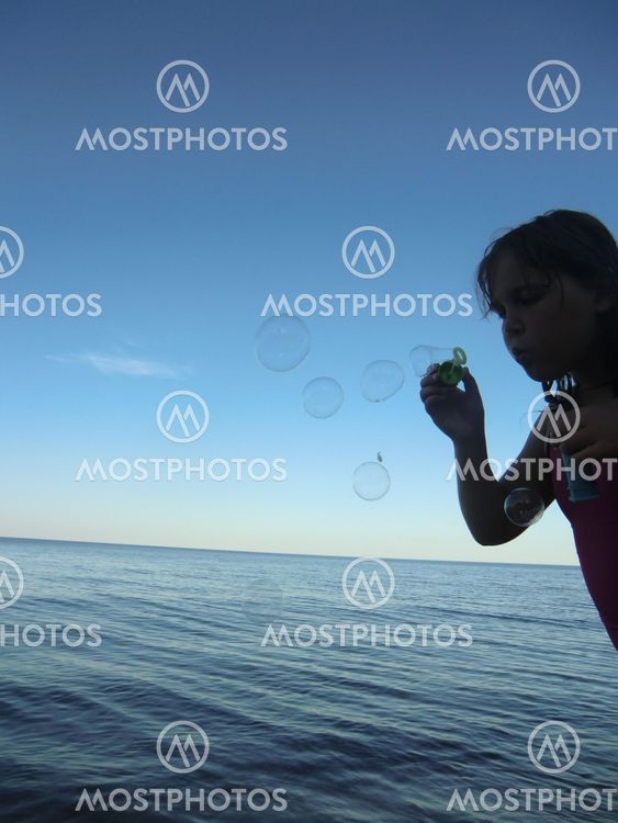 Playing by the sea