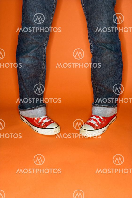 Feet turned inward.