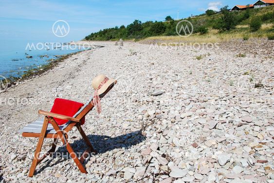 Chair at coast