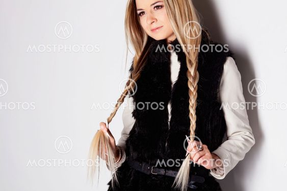 Girl with long hair