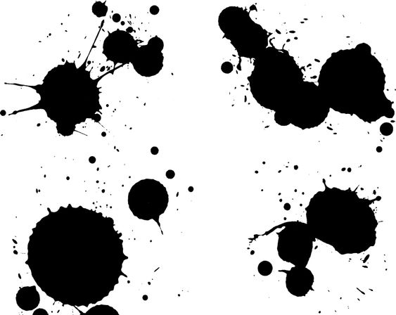 4 Black Splats 4