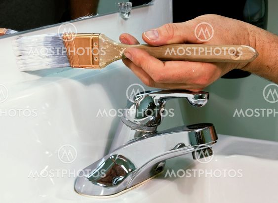 painting a bathroom