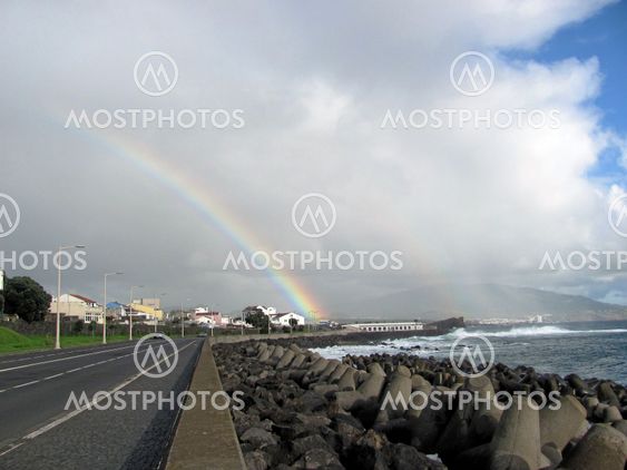 Rainbow over Atlantic