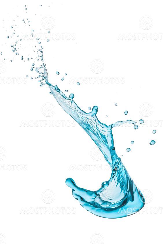 turquoise water splash