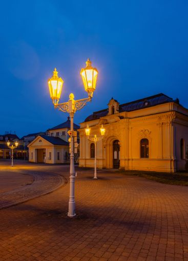 Frantiskovy lazne spa town during evening, UNESCO World...