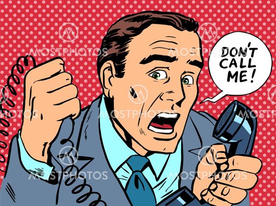 do not call me male phone stress