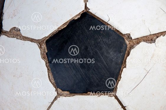 Old soccer ball