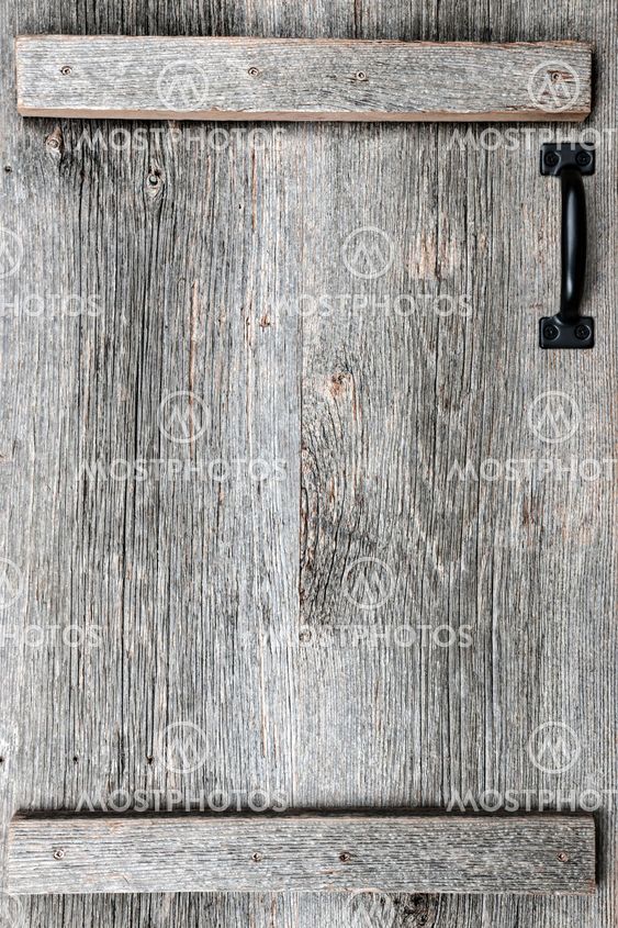 Old barn wood door