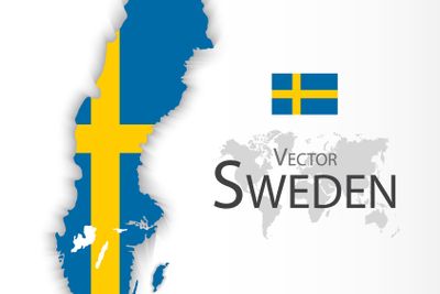 Kingdom of Sweden ( flag and map ) ( transportation and...