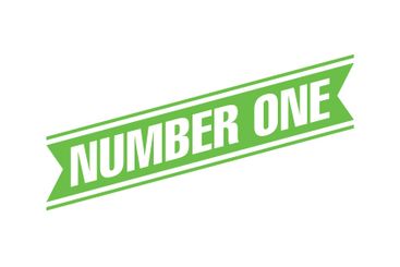 Number 1 Letter Rubber Stamp Vector Template