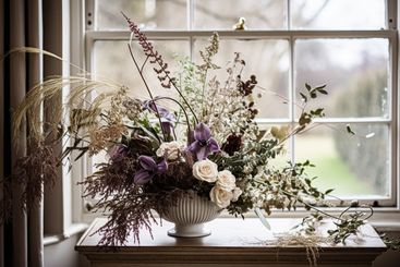 Floral arrangement with winter, autumn or early spring...