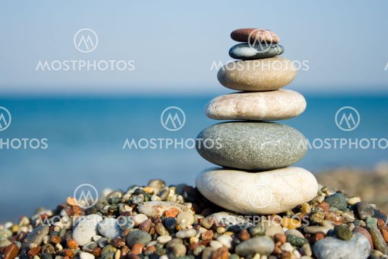 Stacked pebbles