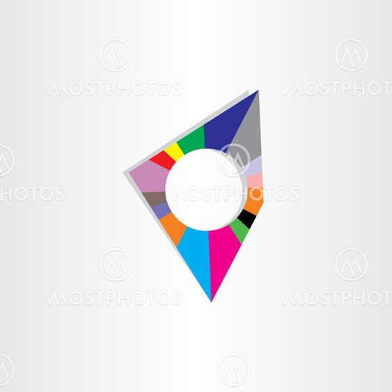 empty color circle abstract background