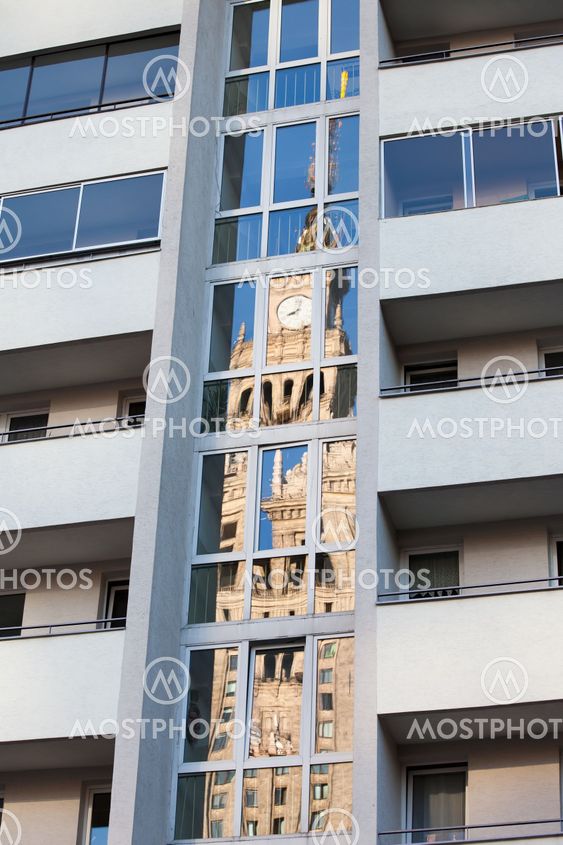 Palace of Culture and Science Abstract Reflection