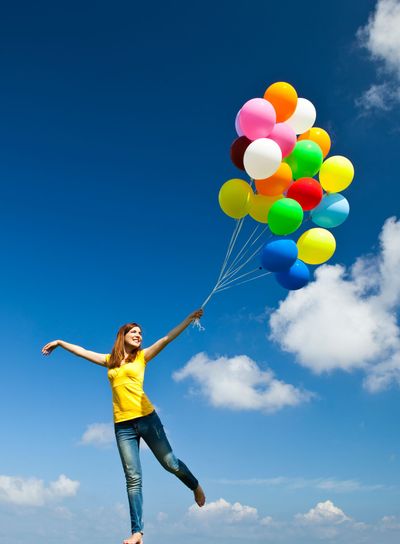 Flying with balloons