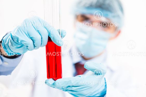 scientist working in the lab