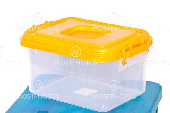 Plastic box.