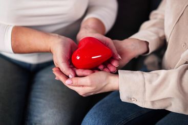 Senior Mother Care By Child Daughter