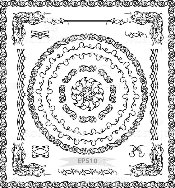 Vector set,black