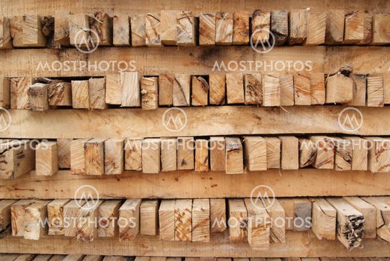A pile of wood.