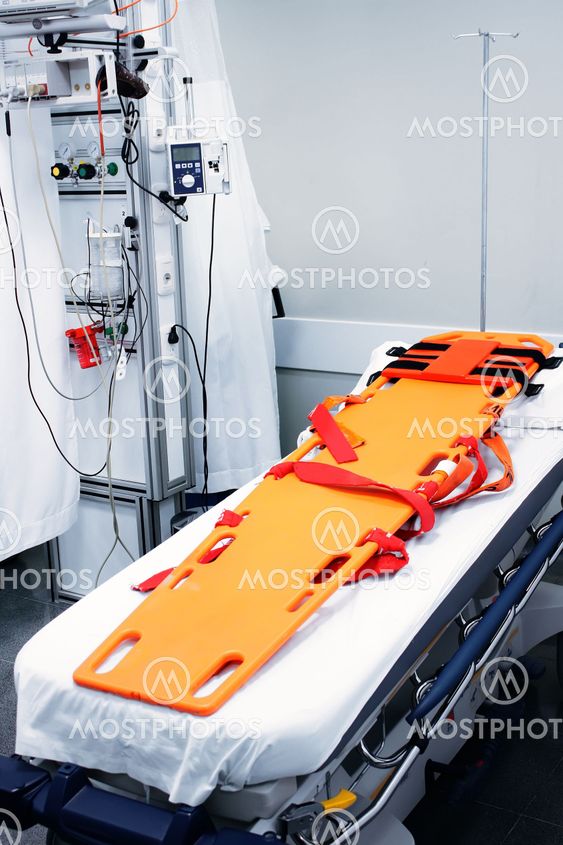 Stretcher in the shock room