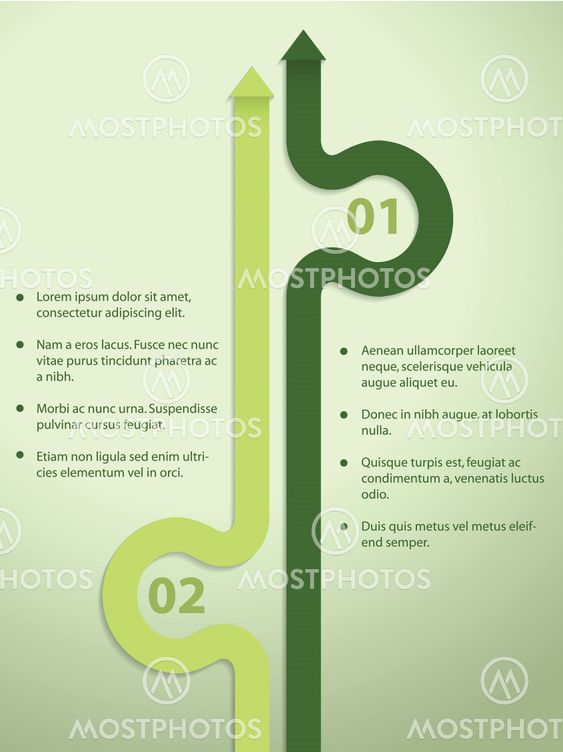Simple infographic design with detailed options
