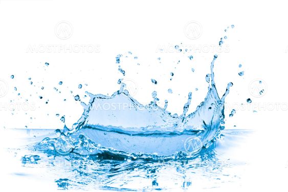 blue water splash