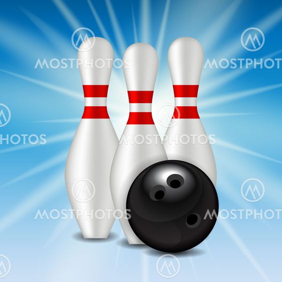 Skittles and Bowling Ball Background