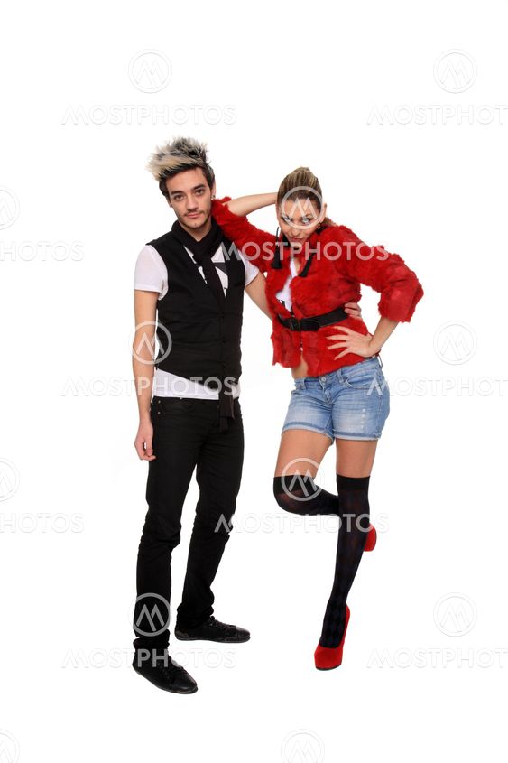 portrait of a stylish couple