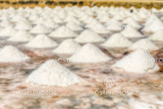 Defocused background with the salt flats of Trapani,...