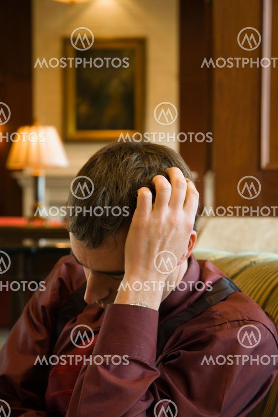 Depressed businessman.