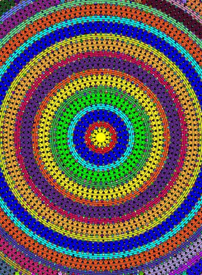 many colored background image of abstract circles
