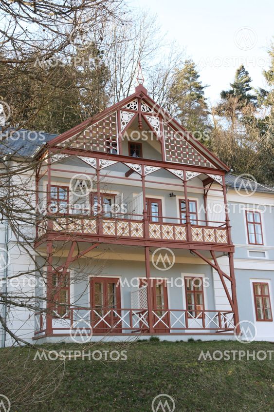 Front face of historical house