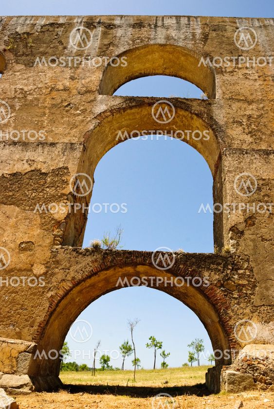 Aqueduct in Elvas, Portugal